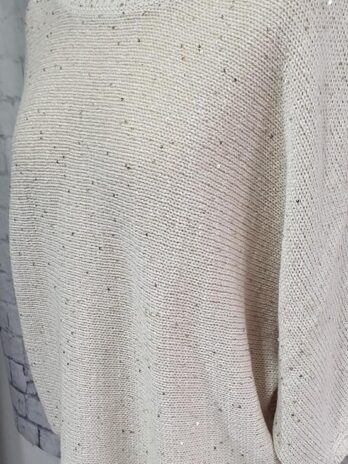 Pullover “ Comma “ Größe 38 in Beige/Pailletten