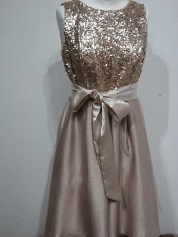 Kleid „Christian Berg“ Größe 40 in Rose mit Pailletten