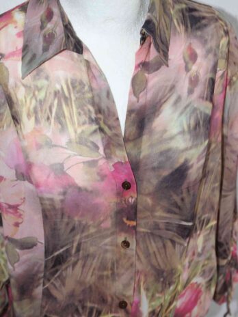 2- Teiler Bluse&Rock „Apriori“Größe 40 in Pink gemustert NEU!