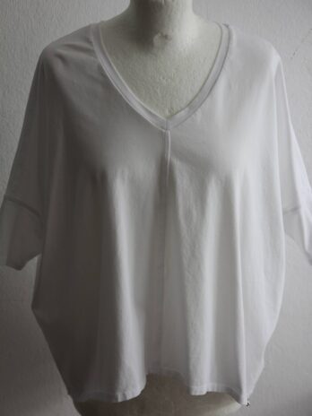 Shirt „Kultfrau“ Größe 36/38 in Weiß oversized geschnitten