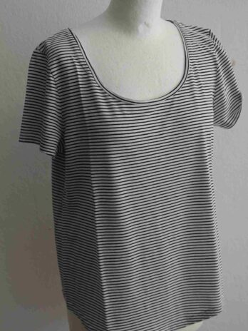 Shirt „Zign“ 38 in Schwarz|Weiß gestreift