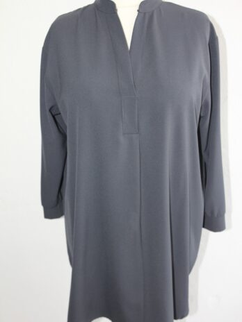 Longbluse „Mimosa“ 46 in Anthrazit