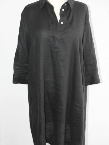 Kleid „Christian Berg“ 48 in Schwarz 100% Leinen