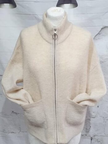 Weste “ Selected Femme “ Größe 38 in Beige 40% Wolle 20% Alpaca