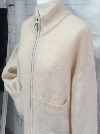 Weste “ Selected Femme “ Größe 38 in Beige 40% Wolle 20% Alpaca