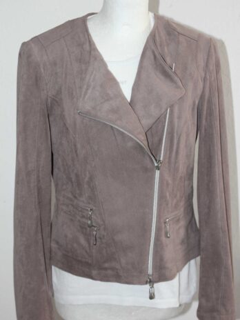 Jacke „Betty Barclay“ 38 in Taupe Waschleder Optik