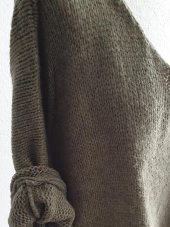 Grobstrickpullover “ Made in Italy “ Größe 40 in Khaki