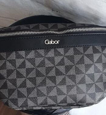 Tasche “ Gabor “ in Schwarz/Anthrazit gemustert NEU! Maße Breite ca 22cm Höhe ca 19cm