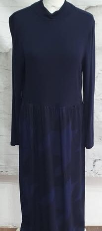 Kleid “ Street One “ Größe 40 in Dunkelblau/Royalblau gemustert