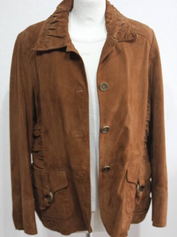 Lederjacke „Bonita“Größe 42 in Cognac