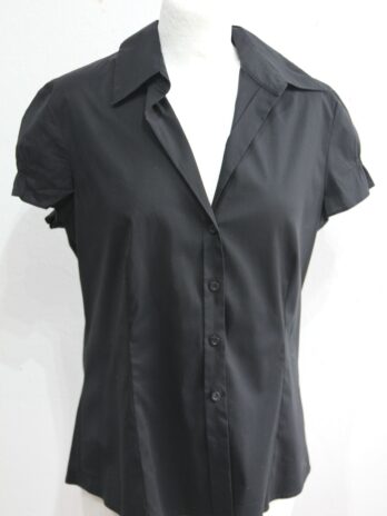 Bluse „S.Oliver“ 40 in Schwarz Kurzarm