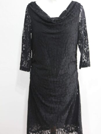 Spitzenkleid „S.Oliver“ 40 in Schwarz