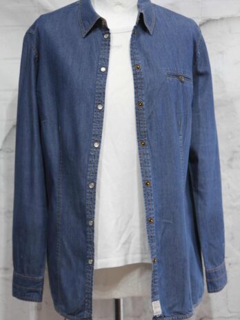 Jeansbluse „S.Oliver“ 40 in Blau