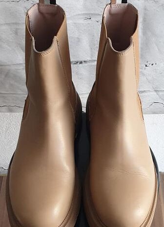 Booties “ Hugo Boss “ Größe 37 in Camel/Leder NEU!