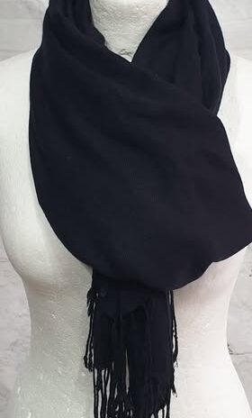 Pashmina “ No Name “ in Schwarz