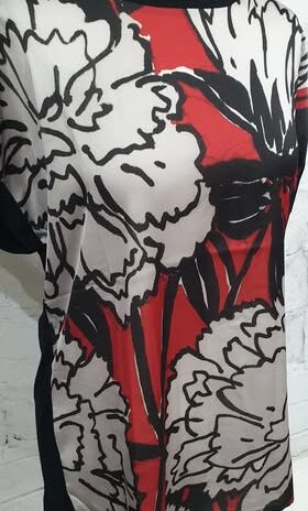 Shirt “ Alba Moda “ Größe 38 in Rot/Schwarz/Grau NEU!