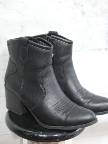 Booties „Union Bay“Größe 40 in Schwarz Leder NEU!