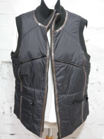 Gilet „Bonita“ XL in Schwarz|Braun