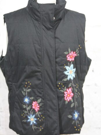 Gilet „Alba Moda“ 44 in Schwarz|Floral