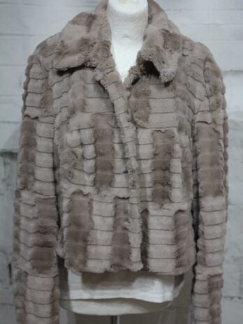 Jacke „Gerry Weber“ 40|42 in Schlamm Fake Fur