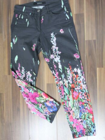 Hose „Zerres“Größe 38 in Grau Floral