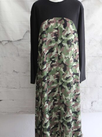 Kleid „Zara“ M in Schwarz|Camouflage