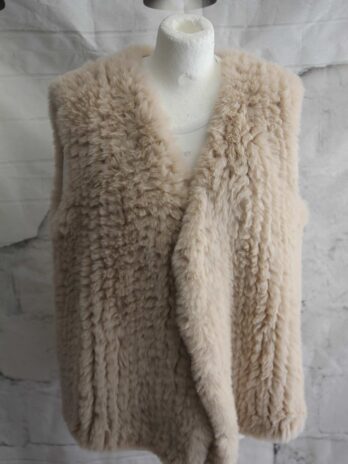 Webpelz Gilet „No Name“ 40|42 in Beige