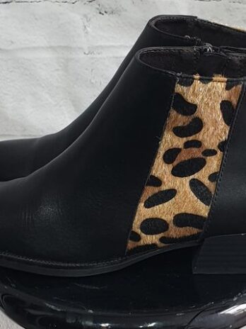 Booties “ Tamaris “ Größe 38 in Schwarz/Animalprint