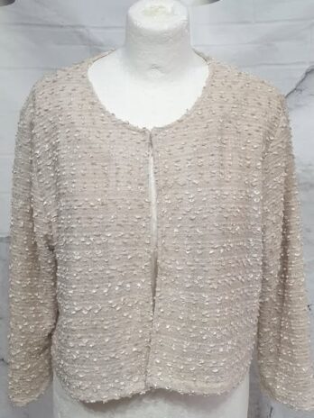 Blazer/Jackerl “ Mariposa “ Größe 38/40 in Beige/Glitzer