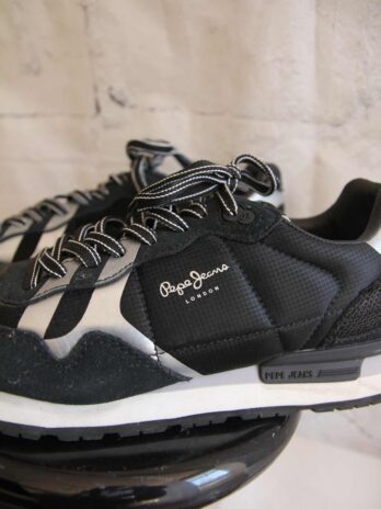 Sneakers „Pepe Jeans London“ 38 in Schwarz|Silber