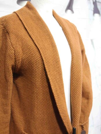 Strickmantel „LOT 83″Größe 38 in Cognac