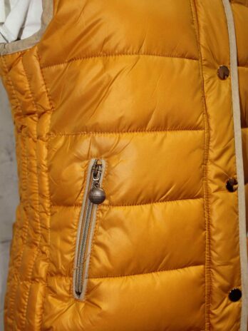 Steppgilet „Made in Italy“ 36 in Maisgelb