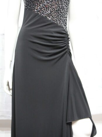 Ballkleid „Heine“ 38 in Schwarz mit Pailletten