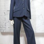 Hosenanzug „One Touch“ Blazer 40 Hose 38 in Blau