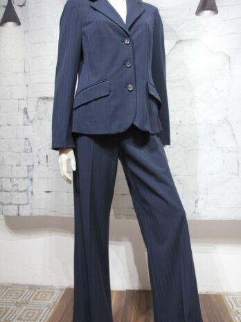 Hosenanzug „One Touch“ Blazer 40 Hose 38 in Blau