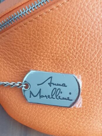 Tasche “ Anna Morellini “ in Orange/Leder NEU! Maße Breite ca 29cm Höhe ca 23cm