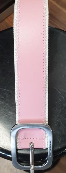 Gürtel " Tom Tailor " in Rosa/Leder Länge 75cm