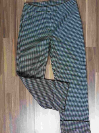 Hose „Toujours Femme“Größe 42 in Schwarz|Weiß gemustert elastischer Bund
