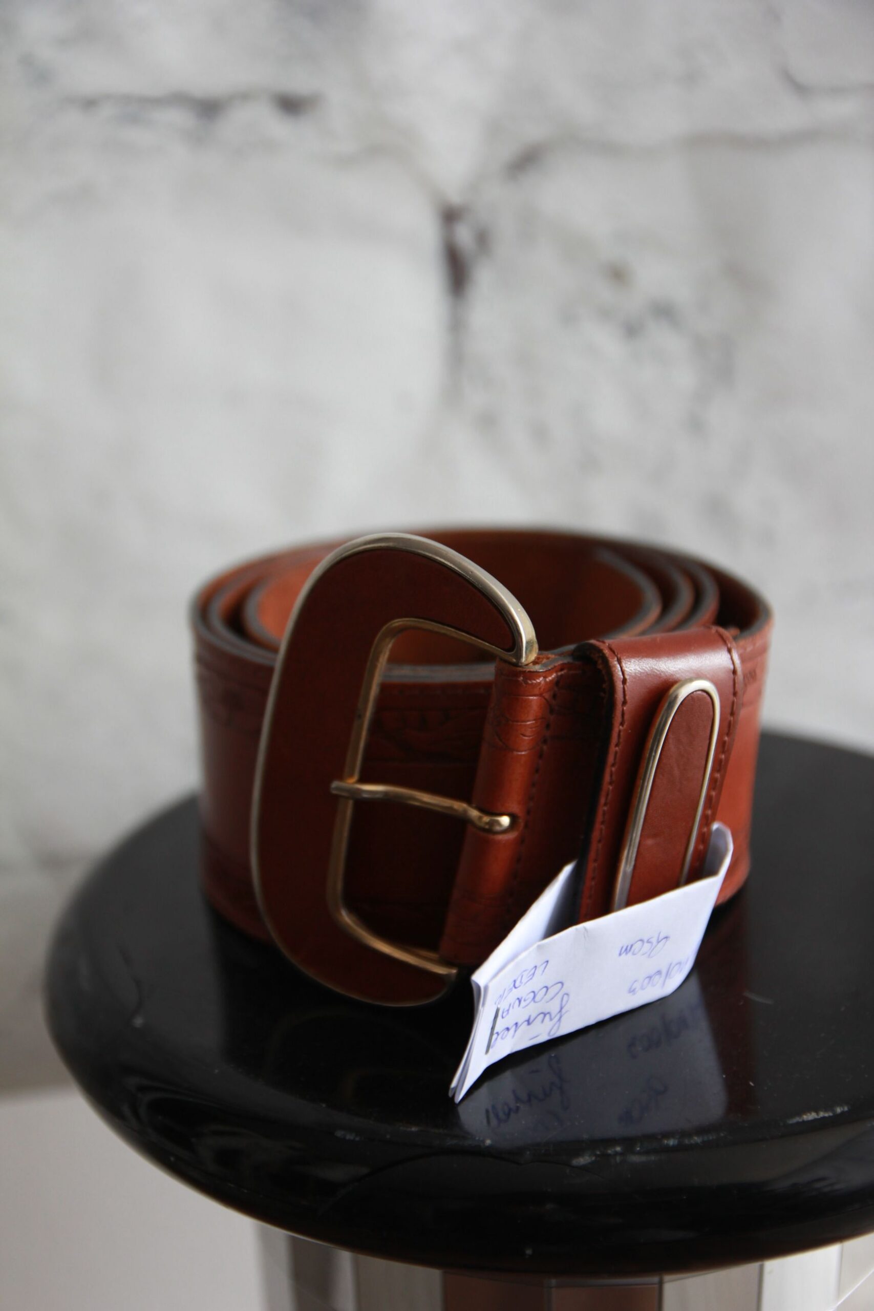 Gürtel " Jones " in Cognac/Leder Länge ca 95cm