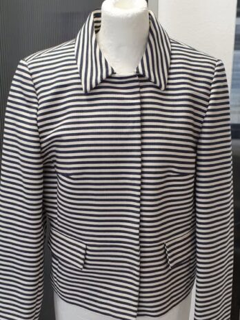 Blazer “ Zero “ Größe 38 in Blau/Weiß gestreift 85% Baumwolle 5% Viscose