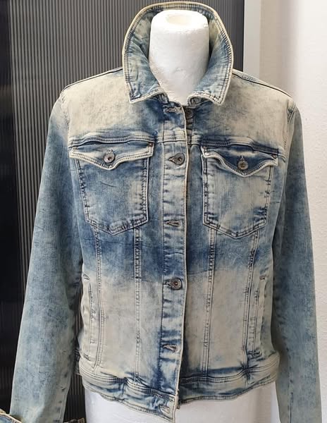 Jeansjacke " Comma " Größe 38 in Blau/Stonewashed