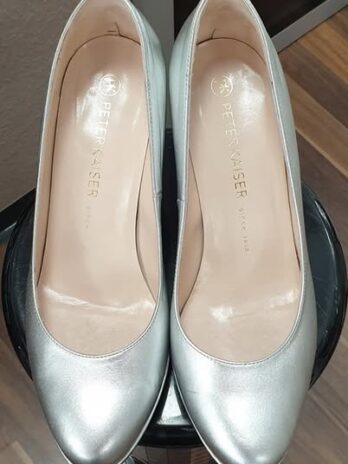 Pumps “ Peter Kaiser “ Größe 37,5 in Silber/Leder