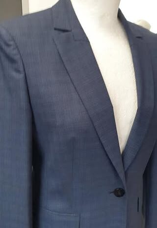 Blazer “ Hugo Boss “ Größe 34 in Blau/Grau gemustert NEU! 96% Baumwolle