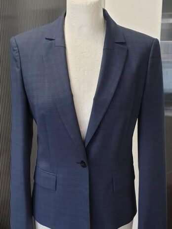 Blazer “ Hugo Boss “ Größe 34 in Blau/Grau gemustert NEU! 96% Baumwolle