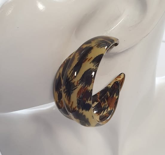 Creolen " Bijou Brigitte " in Animalprint