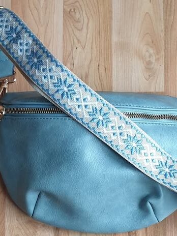 Tasche “ Roulens “ in Hellblau/Kunstleder NEU! Maße Breite ca 27cm Höhe ca 19cm