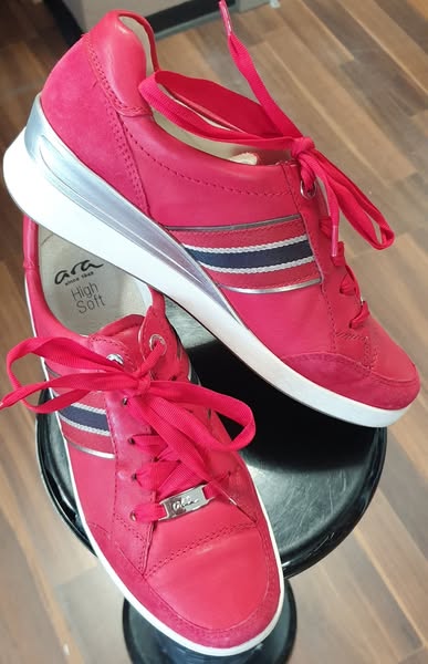 Sneakers " Ara High Soft " Größe 39 in Rot/Leder – Bild 2