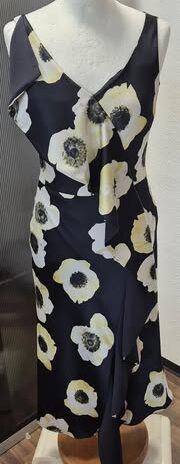 Kleid “ Hugo Boss “ Größe 36 in Dunkelblau/Gelb/Floral NEU!