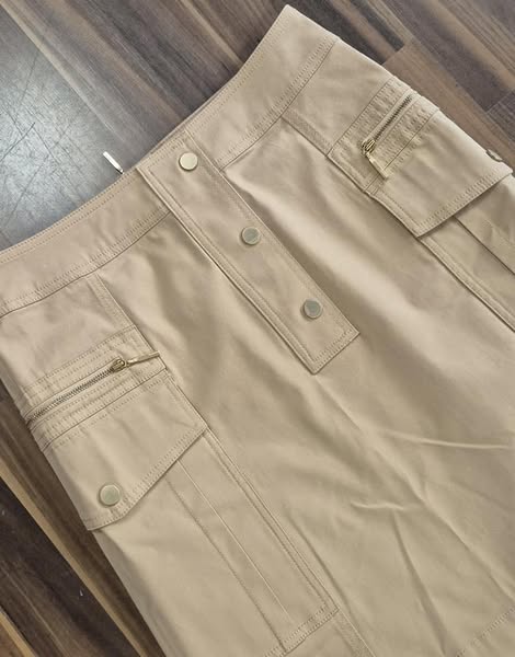 Cargorock " Comma " Größe 36 in Camel 98% Baumwolle – Bild 2