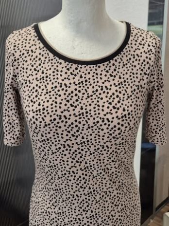 Shirt “ Comma “ Größe 36 in Taupe/Schwarz gemustert